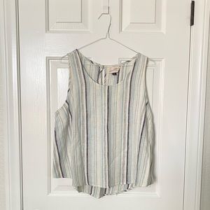 Universal thread cropped sleeveless tank top